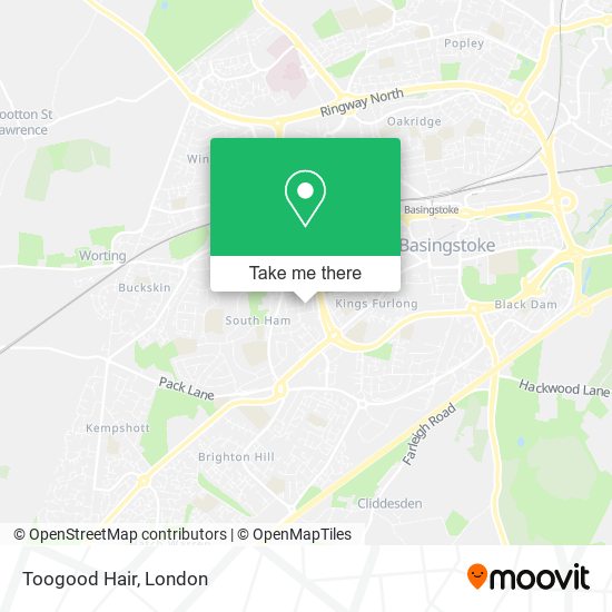 Toogood Hair map