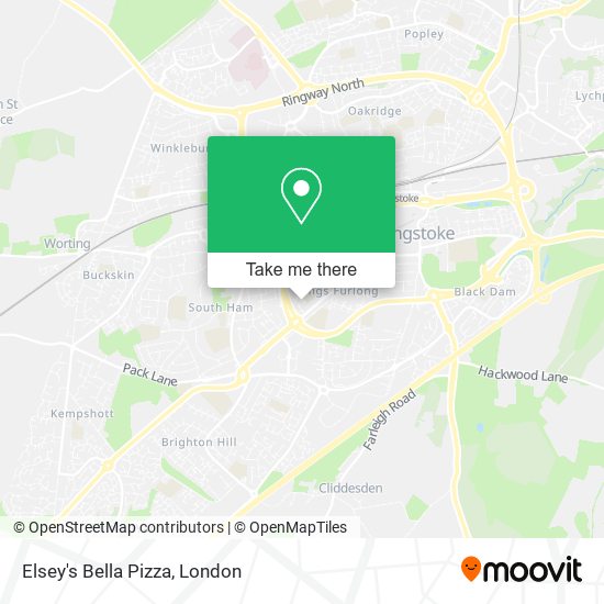 Elsey's Bella Pizza map