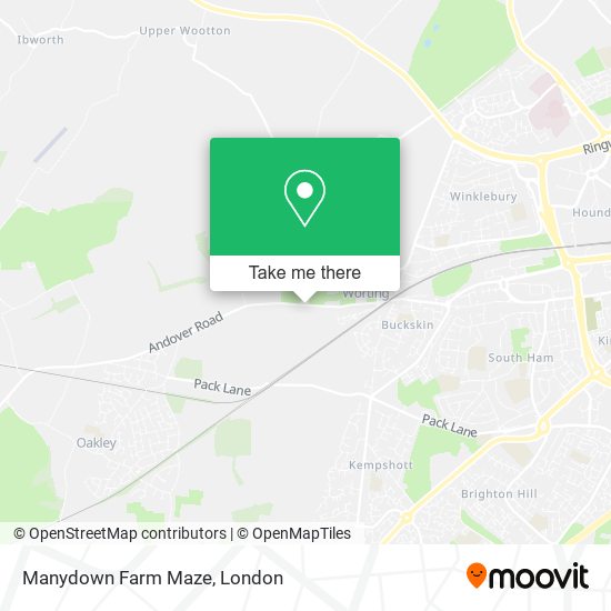 Manydown Farm Maze map