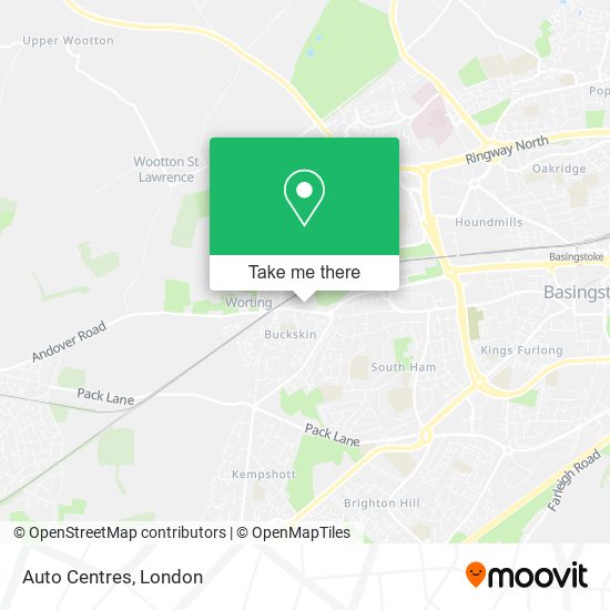 Auto Centres map