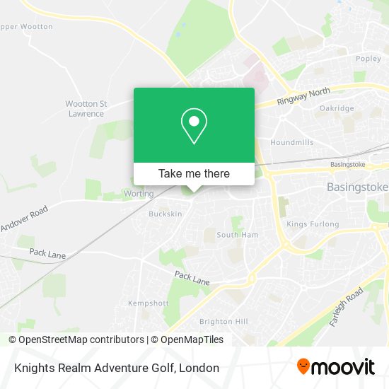 Knights Realm Adventure Golf map