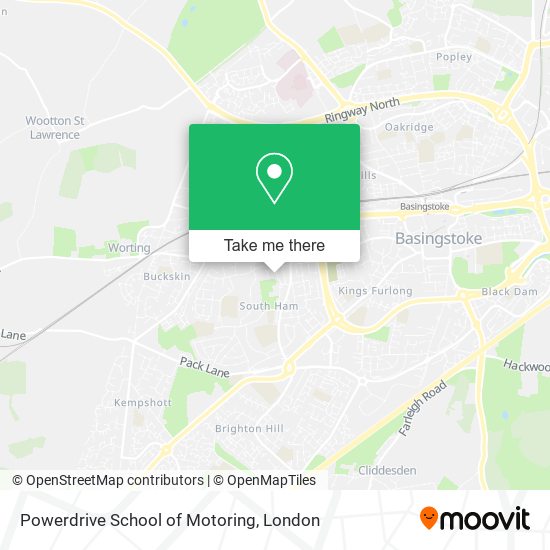 Powerdrive School of Motoring map