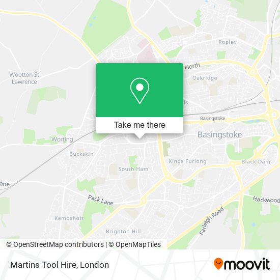 Martins Tool Hire map