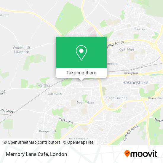 Memory Lane Café map