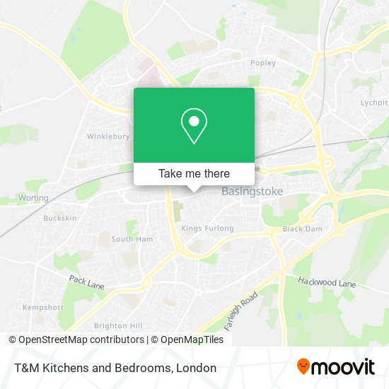 T&M Kitchens and Bedrooms map