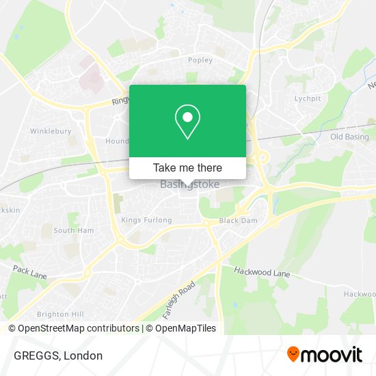 GREGGS map