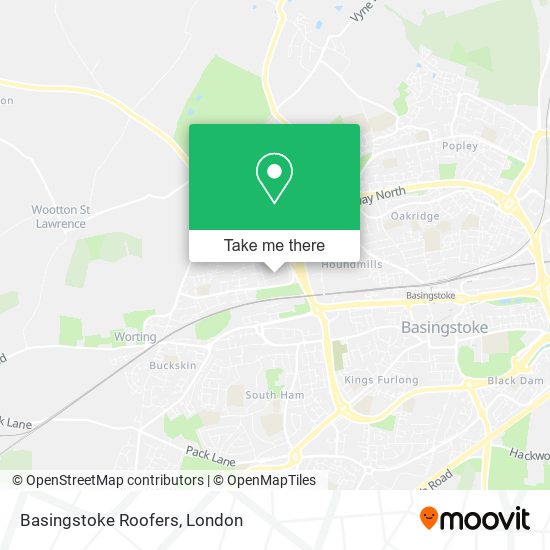 Basingstoke Roofers map