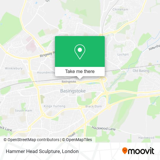 Hammer Head Sculpture map