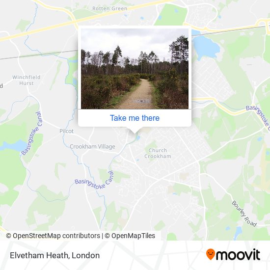 Elvetham Heath map