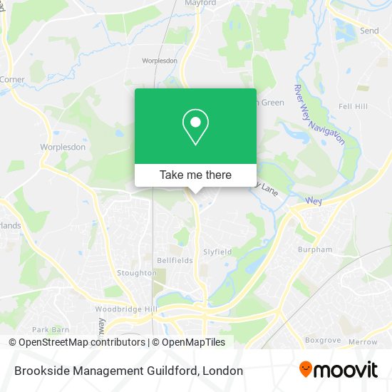 Brookside Management Guildford map