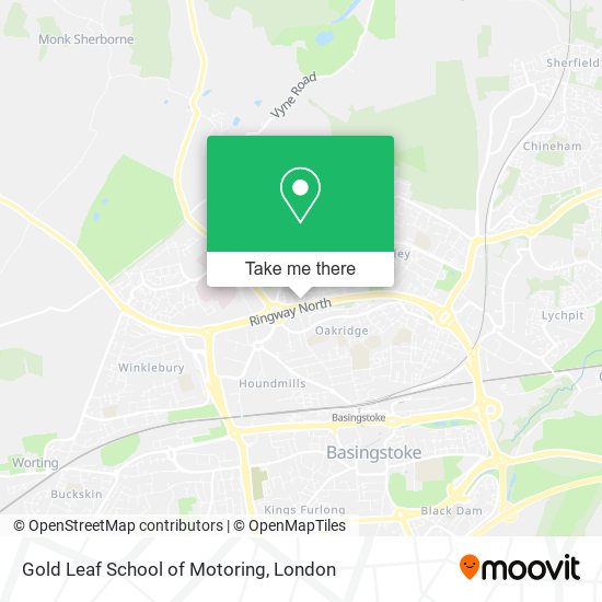 Gold Leaf School of Motoring map