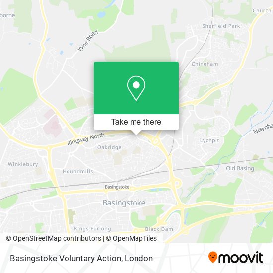Basingstoke Voluntary Action map