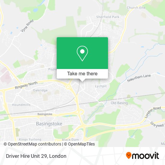 Driver Hire Unit 29 map