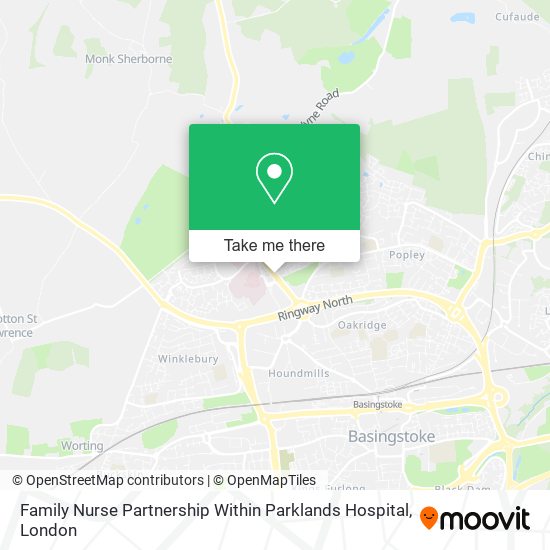Family Nurse Partnership Within Parklands Hospital map