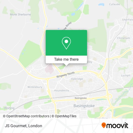 JS Gourmet map