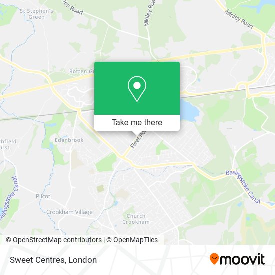 Sweet Centres map