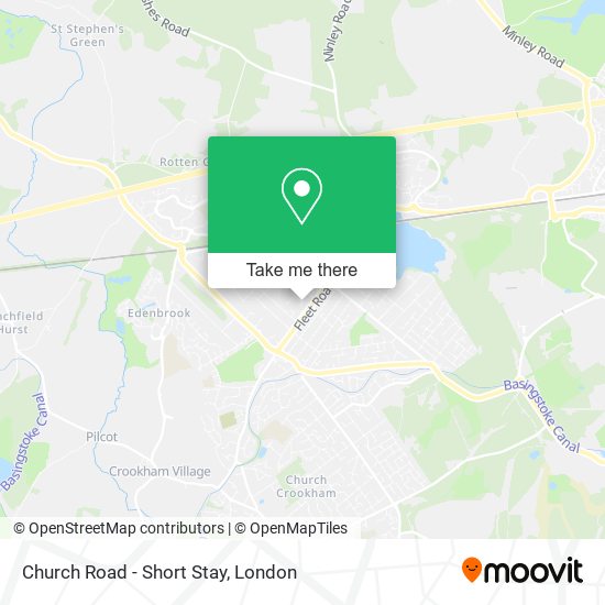 Church Road - Short Stay map