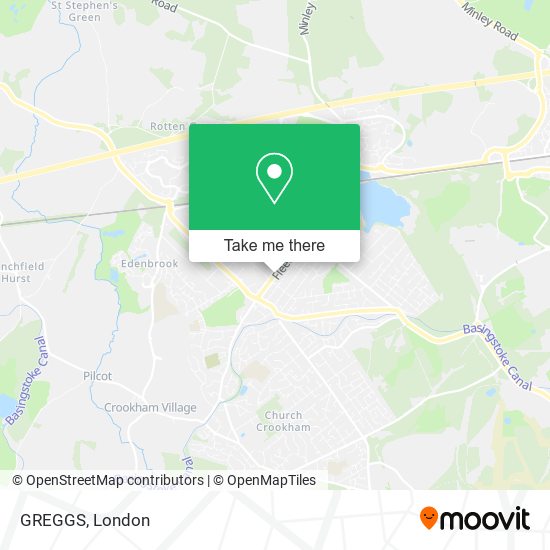 GREGGS map