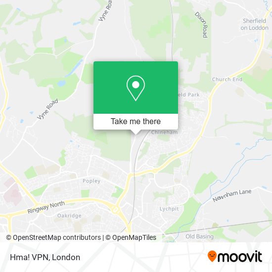 Hma! VPN map