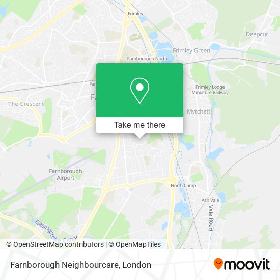 Farnborough Neighbourcare map