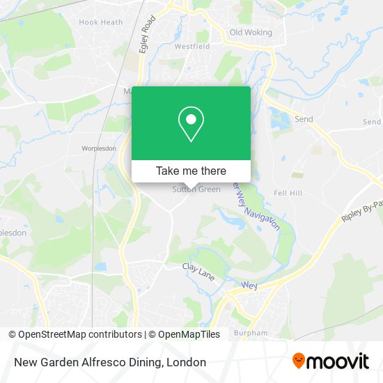 New Garden Alfresco Dining map
