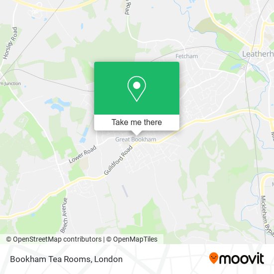 Bookham Tea Rooms map