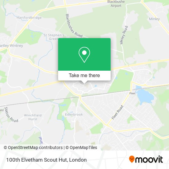 100th Elvetham Scout Hut map