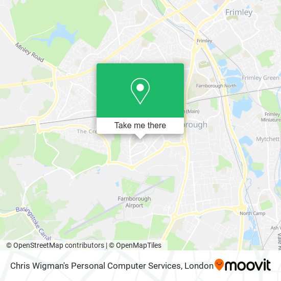 Chris Wigman's Personal Computer Services map