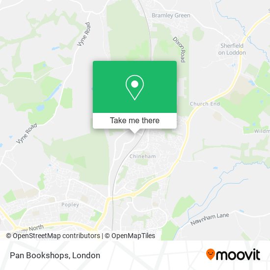 Pan Bookshops map