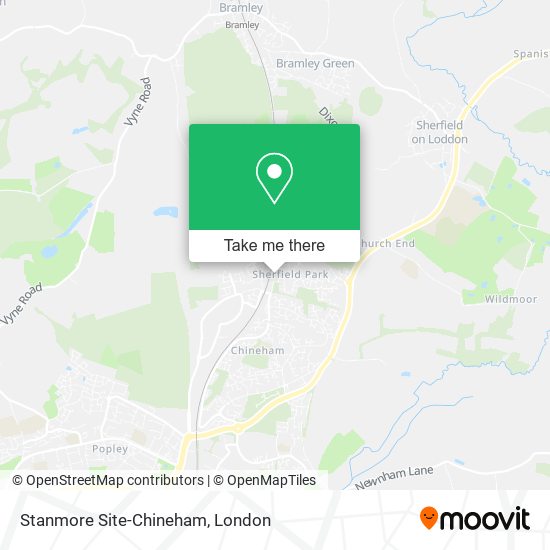 Stanmore Site-Chineham map