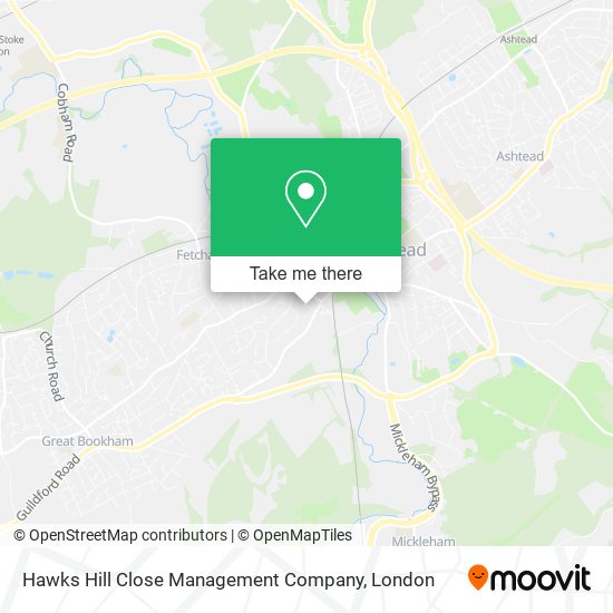 Hawks Hill Close Management Company map