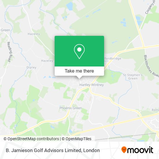 B. Jamieson Golf Advisors Limited map