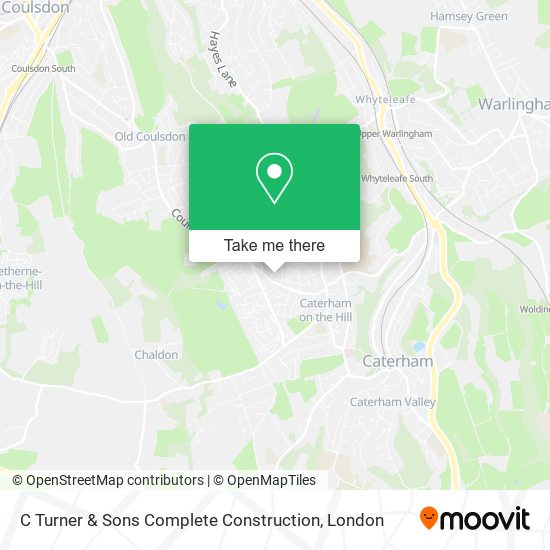 C Turner & Sons Complete Construction map