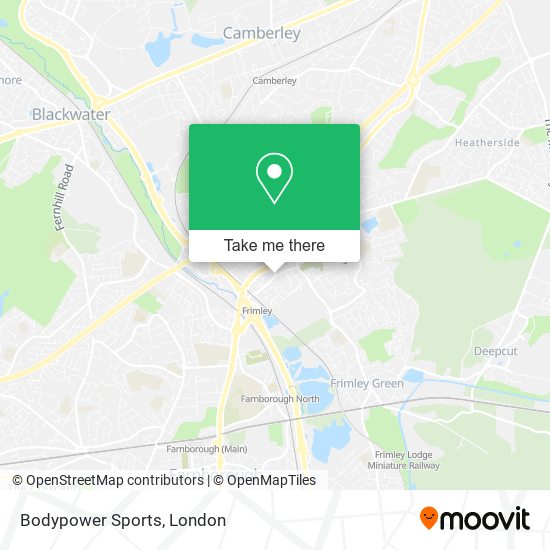 Bodypower Sports map