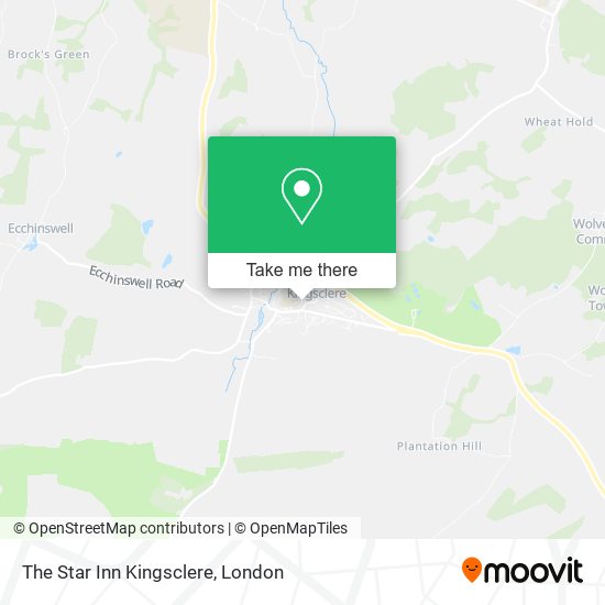 The Star Inn Kingsclere map