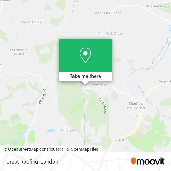 Crest Roofing map