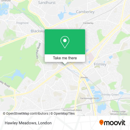 Hawley Meadows map