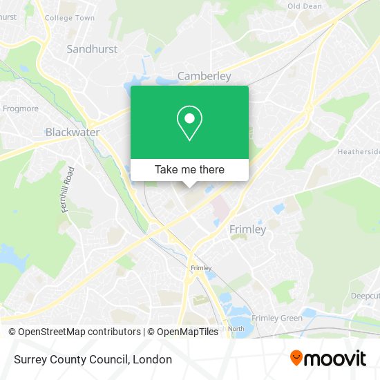 Surrey County Council map
