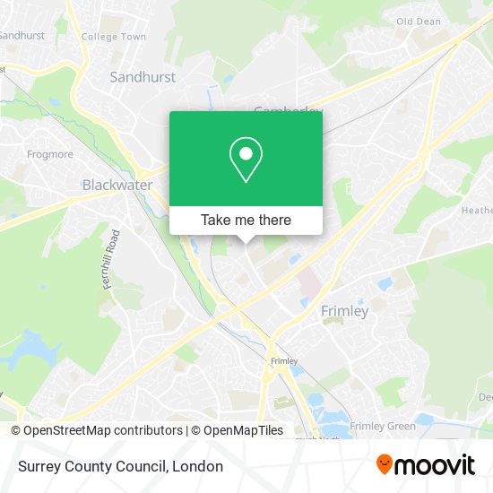 Surrey County Council map