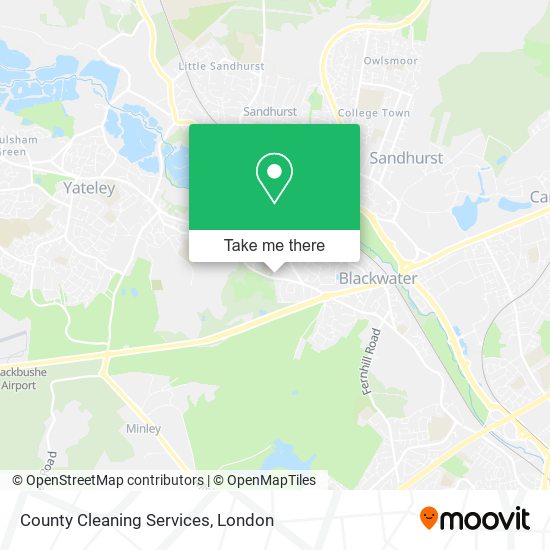 County Cleaning Services map