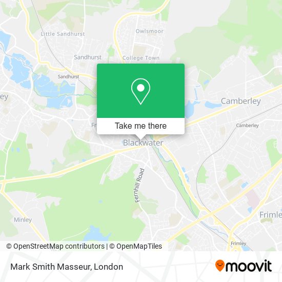 Mark Smith Masseur map