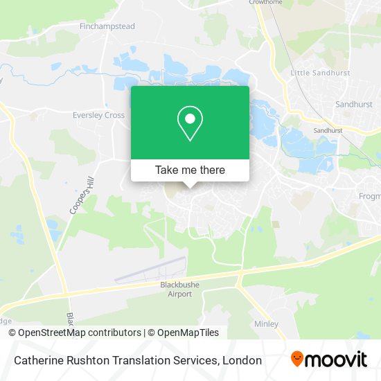 Catherine Rushton Translation Services map
