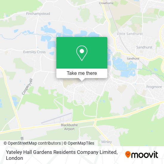 Yateley Hall Gardens Residents Company Limited map