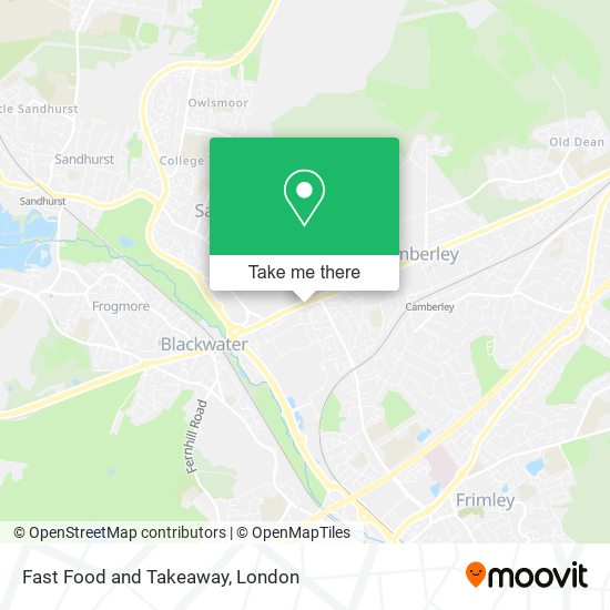 Fast Food and Takeaway map