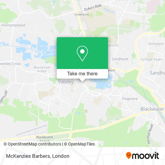 McKenzies Barbers map