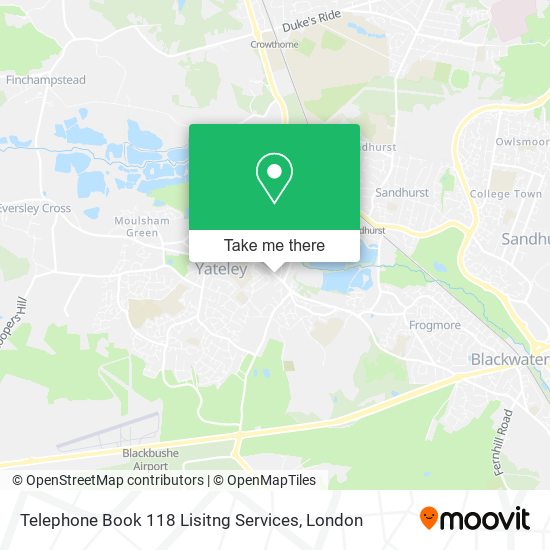 Telephone Book 118 Lisitng Services map