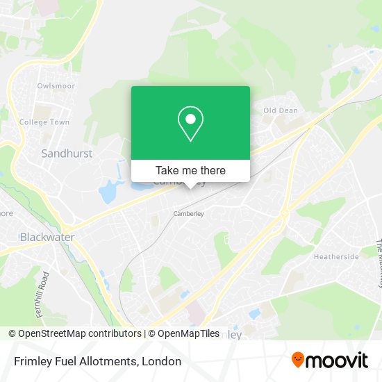 Frimley Fuel Allotments map
