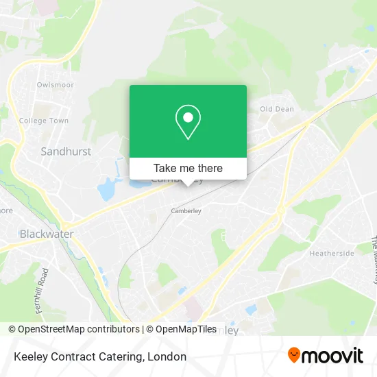 Keeley Contract Catering map