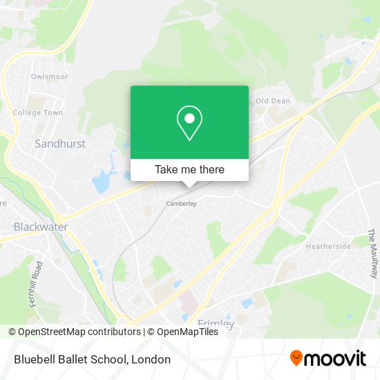 Bluebell Ballet School map