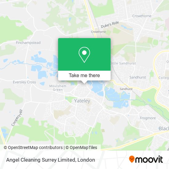 Angel Cleaning Surrey Limited map